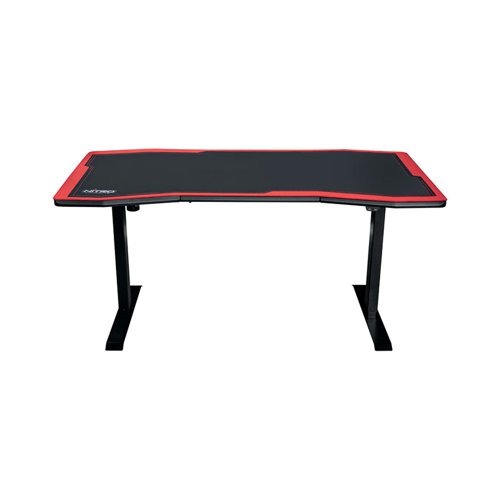 Nitro Concepts D16E Sit/Stand Gaming Desk 1600x800x710-1210mm Carbon Red GC-051-NR Office Desks CK50298
