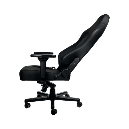 The noblechairs HERO is an ergonomic and feature-rich gaming chair that offers consistent comfort, even after prolonged hours of working or gaming at your desk. Featuring vinyl imitation leather material cover, breathable micro-pores, comfortable cold foam upholstery, stainless steel adjustment mechanisms, built-in adjustable lumbar support and 4D armrests. The chair supports weights up to 150kg.