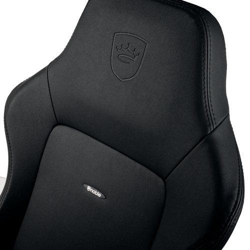 The noblechairs HERO is an ergonomic and feature-rich gaming chair that offers consistent comfort, even after prolonged hours of working or gaming at your desk. Featuring vinyl imitation leather material cover, breathable micro-pores, comfortable cold foam upholstery, stainless steel adjustment mechanisms, built-in adjustable lumbar support and 4D armrests. The chair supports weights up to 150kg.