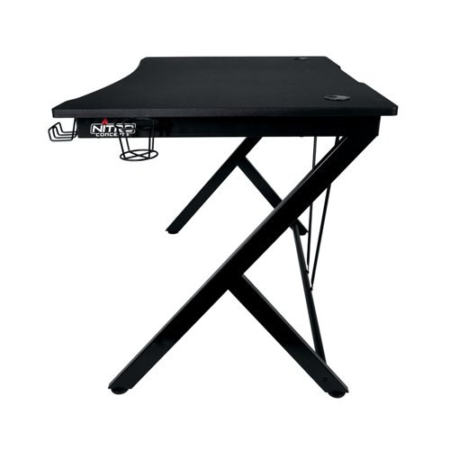 Nitro Concepts D12 Gaming Desk with Cable Management 1160x760x750mm Black GC-054-NR - CK50339