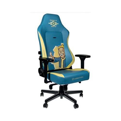 noblechairs HERO Gaming Chair Fallout Vault-Tec Edition Blue/Yellow GC-02D-NC