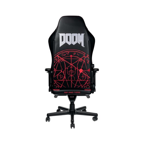 noblechairs HERO Gaming Chair DOOM Edition Black/Red GC-02G-NC Office Chairs CK50377