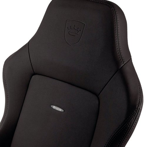 The noblechairs HERO is an ergonomic and feature-rich gaming chair that offers consistent comfort, even after prolonged hours of working or gaming at your desk. Featuring imitation leather covering, breathable micro-pores, comfortable cold foam upholstery, stainless steel levers, adjustable lumbar support and enlarged 4D armrests with cushioning. The chair supports weights up to 150kg.