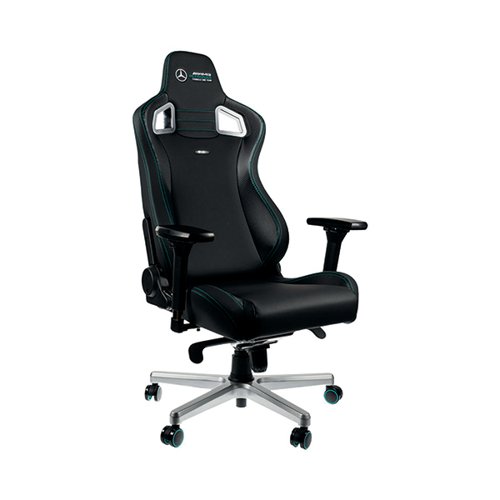The noblechairs EPIC is a one of a kind luxury gaming chair. The EPIC Mercedes-AMG Petronas Formula One Team Edition Gaming Chair is the result of extensive R&D between noblechairs and Mercedes-AMG Petronas Formula One Team. The chair has vegan-friendly leather that is UV fade-resistant, tear-proof, durable, abrasion-resistant, hydrolysis resistant, fire-resistant and easy to clean. The 4D armrests offer maximum adjustability across four directions along with an adjustable lumbar support and an integrated rocking mechanism. The five-point base is made of a powder-coated aluminium and has special casters and supports a weight of up to 120kg.