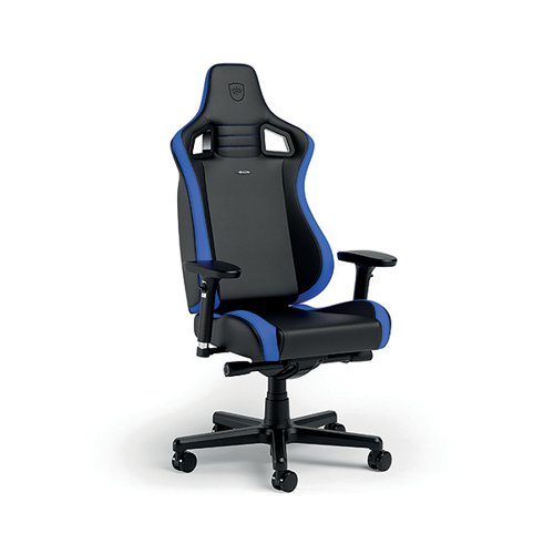 noblechairs EPIC Compact Gaming Chair Black/Carbon/Blue GC-030-NC - CK50524