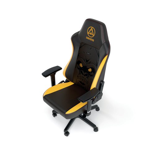 The noblechairs HERO is an ergonomic and feature-rich gaming chair that offers consistent comfort, even after prolonged hours of working or gaming at your desk. Officially licensed by Ubisoft, the backrest features stunning designs inspired by the latest release in the Far Cry franchise. Plus, with the yellow embroidered Las Geurrillas design offset by the classic black, PU leather upholstery. This model sports the most advanced backrest, with integrated lumbar support, 4D padded armrests and a memory foam headrest. The chair supports weights up to 150kg.