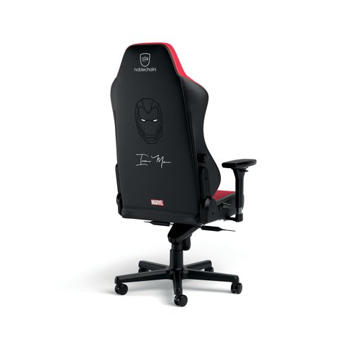 The noblechairs HERO is an ergonomic and feature-rich gaming chair that offers consistent comfort, even after prolonged hours of working or gaming at your desk. Officially licenced Iron Man design including Arc Reactor and metal-like finish. With integrated adjustable lumbar support, 4D padded armrests and lockable tilting mechanism. Additionally, the noblechairs HERO Iron Man Edition can be reclined from the upright 90 degree right down to 125 degree, granting you 35 degrees of angles to experiment with. There is a degree of recline for you. The chair supports weights up to 150kg.
