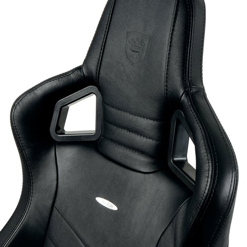 noblechairs EPIC Gaming Chair Real Leather Black GC-005-NC Office Chairs CK80021