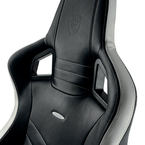 noblechairs EPIC Gaming Chair Real Leather Black/White/Red GC-008-NC