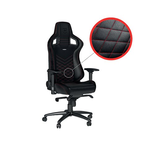 noblechairs EPIC Gaming Chair Faux Leather Black/Red GC-003-NC