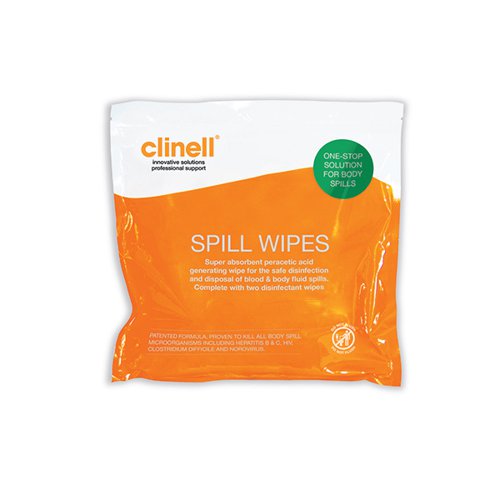 Clinell Spill Wipe For Blood/Body Fluids Spills Single Pack CSW1