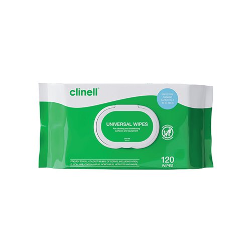 Clinell Universal Wipes (Pack of 120) BCW120