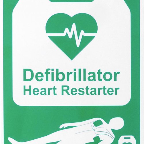 Click Medical AED Automated External Defibrillator Sign