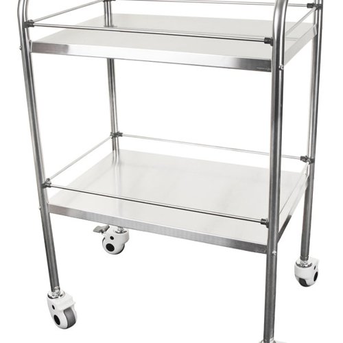 Click Medical Two Tier Stainless Steel Medical Trolley