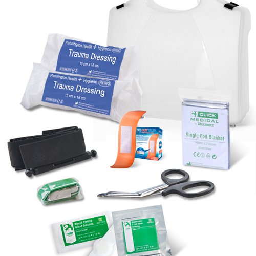 Click Medical Bs8599-1:2019 Critical Injury Pack Medium Risk In Box