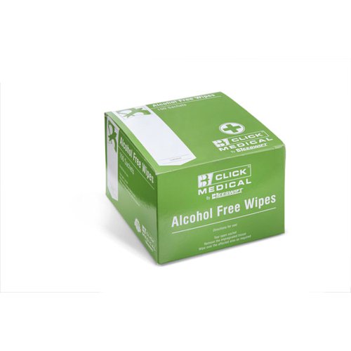 Click Medical Alcohol Free Wipes 100