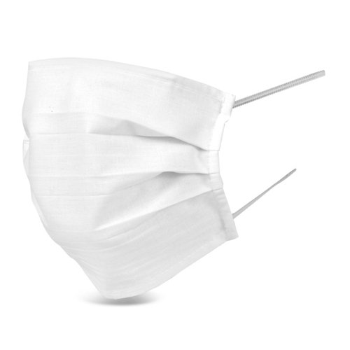 CLM35978 Beeswift B-Click Medical Cotton Face Mask Reusable White