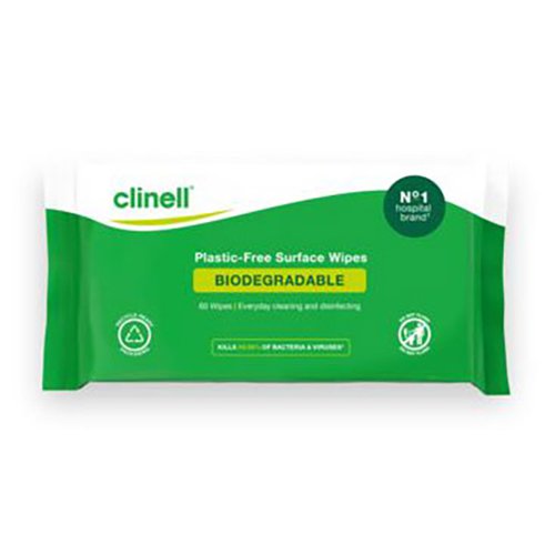 Click Medical Clinell Biodegradable Surface Wipe