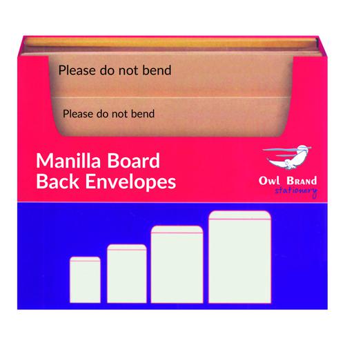 Manilla Board Back Envelope Selection Box OBS80