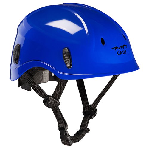 Climax Cadi Safety Helmet is made from ABS with high-quality ultraviolet stabilisation. The helmet offers high density polystyrene, protective padding, 4 points textile anchor chinstrap, adjustable head band with a toothed wheel and aeration holes. The circumference of the headband is 54-61cm. Can be used for work at height. EN 12492:2012. Complies with the requirements for impact protection and puncture resistance. EN 397:2012+A1:2012.