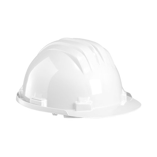 The Climax 5-RS Safety Helmet has been designed and manufactured to ensure optimal impact protection from objects such as stones, roofing tiles, bricks and other items of similar weight as well as from electrical discharges up to 1000V ac or 1500V dc. Featuring manual head harness adjustment, sweatband, 30mm helmet slot. The helmet is made from HDPE. Points harness: 6. Class: 0. Weight: 322g. Offers electrical protection on low voltage installations. EN 397 CE. EN 50365 CE. Some self assembly may be required.
