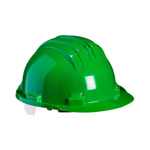 Climax Wheel Ratchet Safety Helmet Green