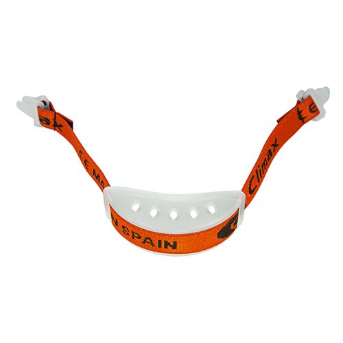 Climax Chin Strap and Chin Rest (Pack of 10) Orange One Size