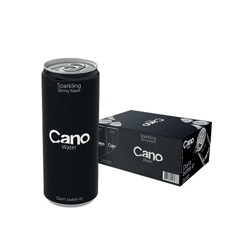 Cano Sparkling Water Can 330ml (Pack of 24) 761223