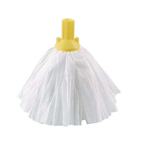 Exel Big White Mop Head Yellow (Pack of 10) 102199