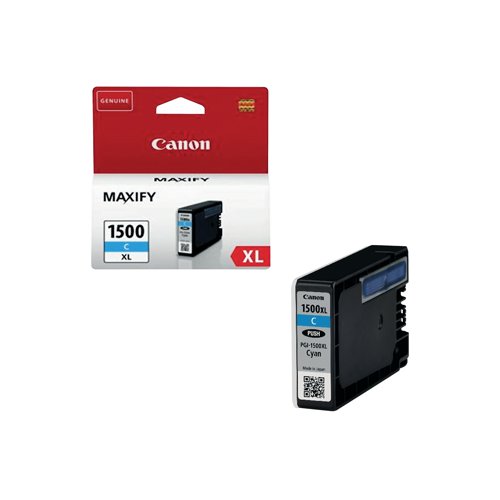 Get the best from your Canon MAXIFY printer with this genuine PGI-1500XL inkjet cartridge. It's packed with high quality DRHD pigment ink to deliver crisp text and graphics - perfect for business documents. As a genuine Canon consumable, it ensures reliable operation and high print yields.