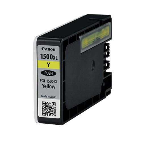 Canon PGI-1500XL Y Inkjet Cartridge High Yield Yellow 9195B001