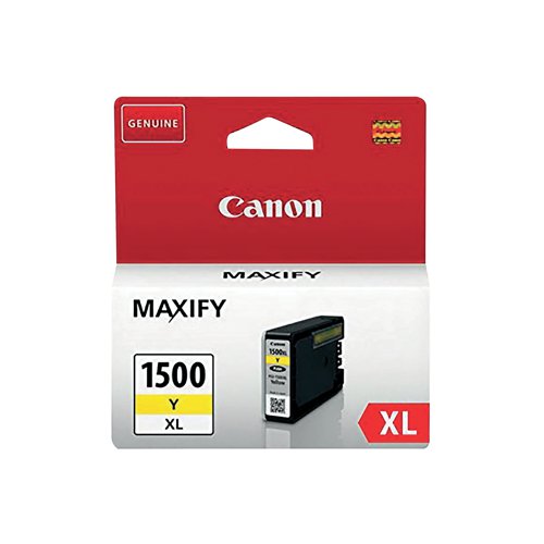 CO00391 Canon PGI-1500XL Inkjet Cartridge High Yield Yellow 9195B001