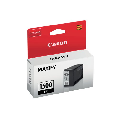 Canon PGI-1500BK Inkjet Cartridge Black 9218B001 CO00423 Buy online at Office 5Star or contact us Tel 01594 810081 for assistance