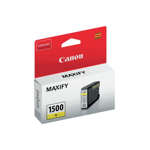 Canon PGI-1500Y Inkjet Cartridge Yellow 9231B001 CO00457 Buy online at Office 5Star or contact us Tel 01594 810081 for assistance
