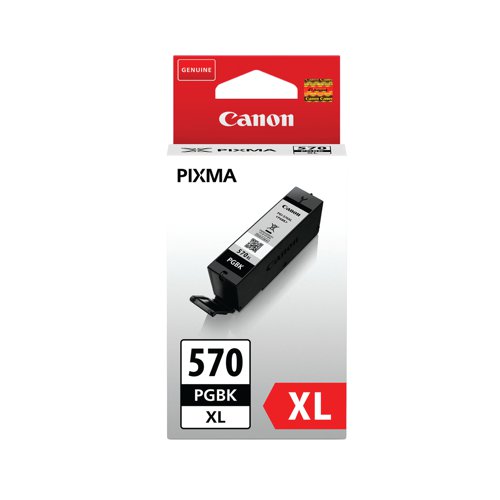 Canon PGI-570PGBK XL Inkjet Cartridge High Yield Pigment Black 0318C001
