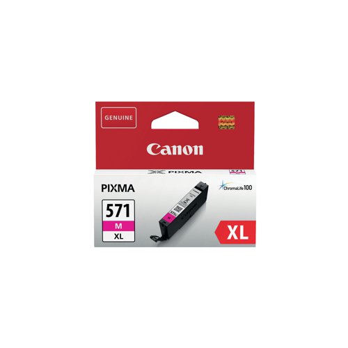 Canon CLI-571XL Inkjet Cartridge High Yield Magenta 0333C001