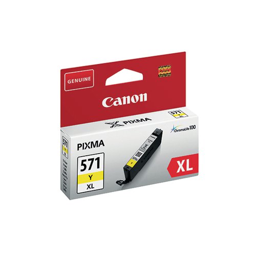 Canon CLI-571XL Yellow High Yield Ink Cartridge 0334C001