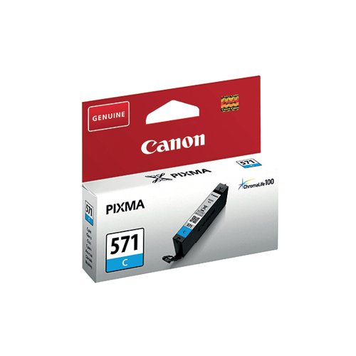 Canon CLI-571C Inkjet Cartridge Cyan 0386C001