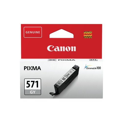 Canon CLI-571GY Inkjet Cartridge Grey 0389C001 Inkjet Cartridges CO03299