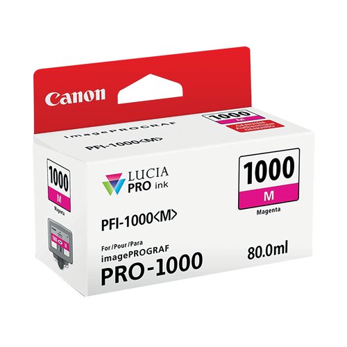 Canon PFI-1000M Inkjet Cartridge Magenta 0548C001 - Canon - CO04640 - McArdle Computer and Office Supplies