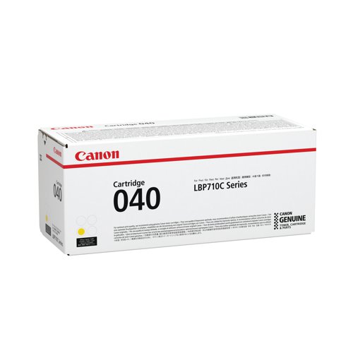 Canon 040Y Toner Cartridge Yellow 0454C001 Toner CO05820