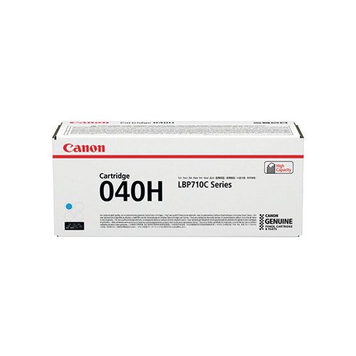 Canon 040H Toner Cartridge High Yield Cyan 0459C001