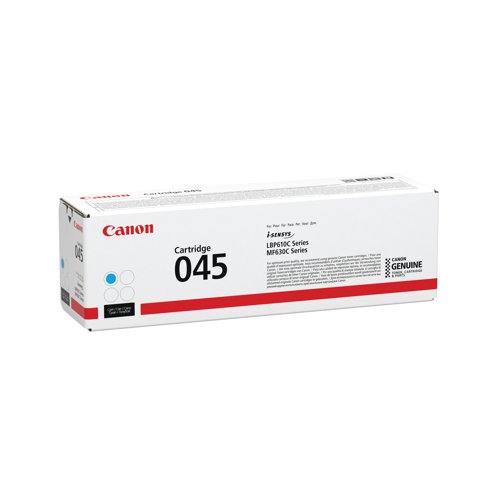 Canon 045 Toner Cartridge Cyan 1241C002 - Canon - CO07363 - McArdle Computer and Office Supplies