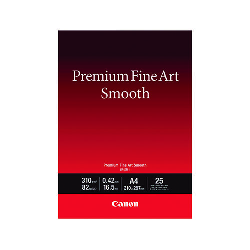 Canon Premium Fine Art A4 Smooth Paper (Pack of 25) 1711C001
