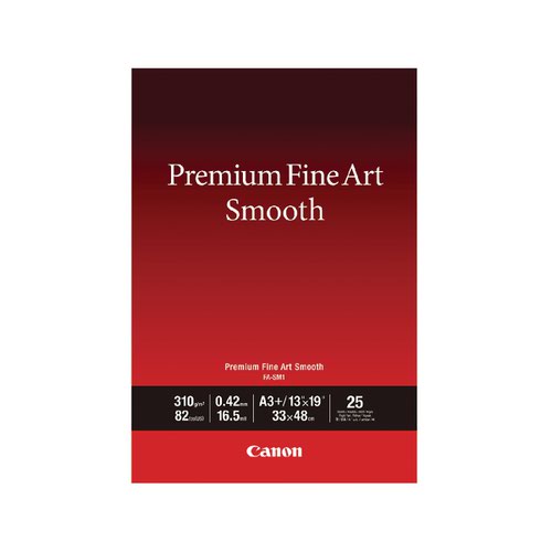 Canon Premium Fine Art Smooth A3 Plus Paper (Pack of 25) 1711C004