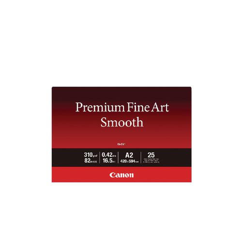 Canon Premium Fine Art Smooth A2 Paper (Pack of 25) 1711C006