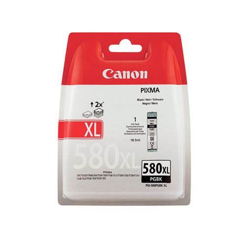 Canon PGI-580XL PGBK Ink Cartridge High Yield Pigment Black 2024C001