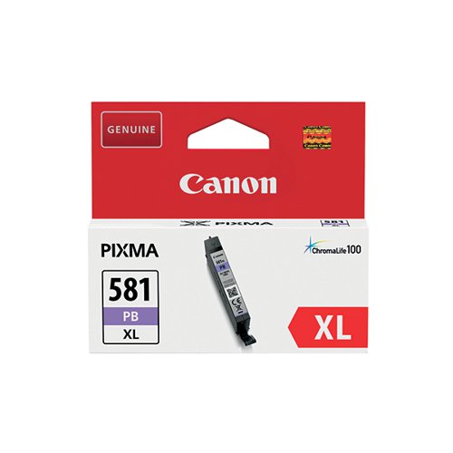 Canon CLI-581XL Inkjet Cartridge High Yield Photo Blue 2053C001 Inkjet Cartridges CO08705