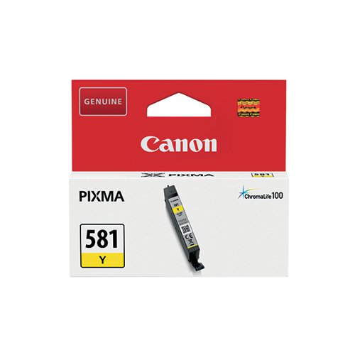 Canon CLI-581Y Inkjet Cartridge Yellow 2105C001