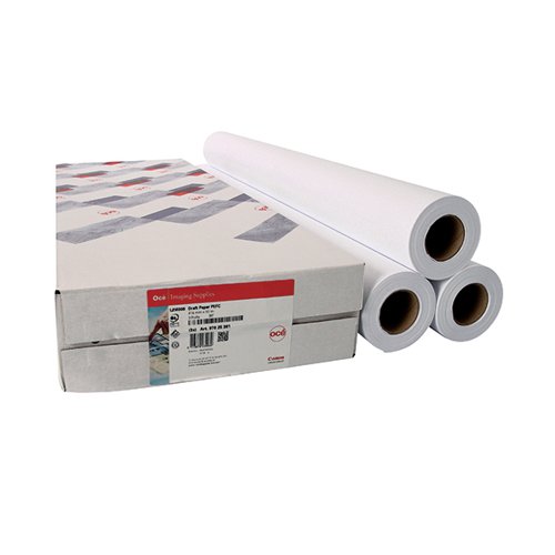 Canon Uncoated Draft Inkjet Paper 610mmx50m White (Pack of 3) 97003457 CO10264 Buy online at Office 5Star or contact us Tel 01594 810081 for assistance